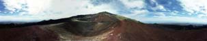 on the crater